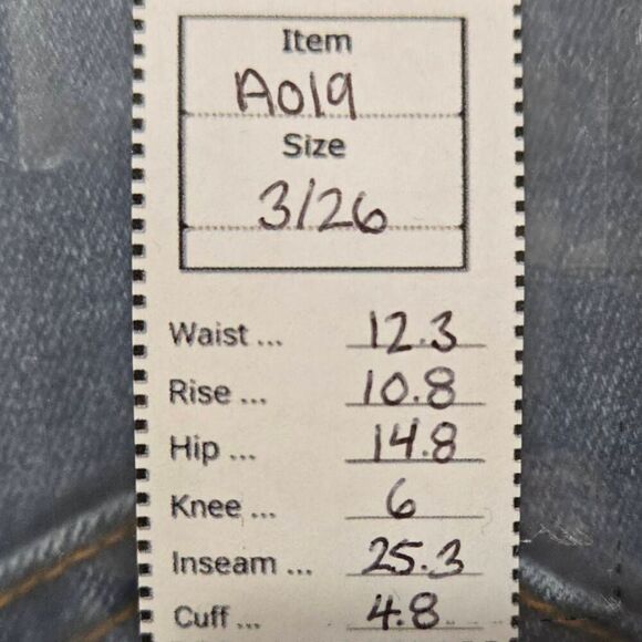 High Rise Ripped Skinny Jeans(A019)-Size 3/26 for Women - Picture 9 of 9